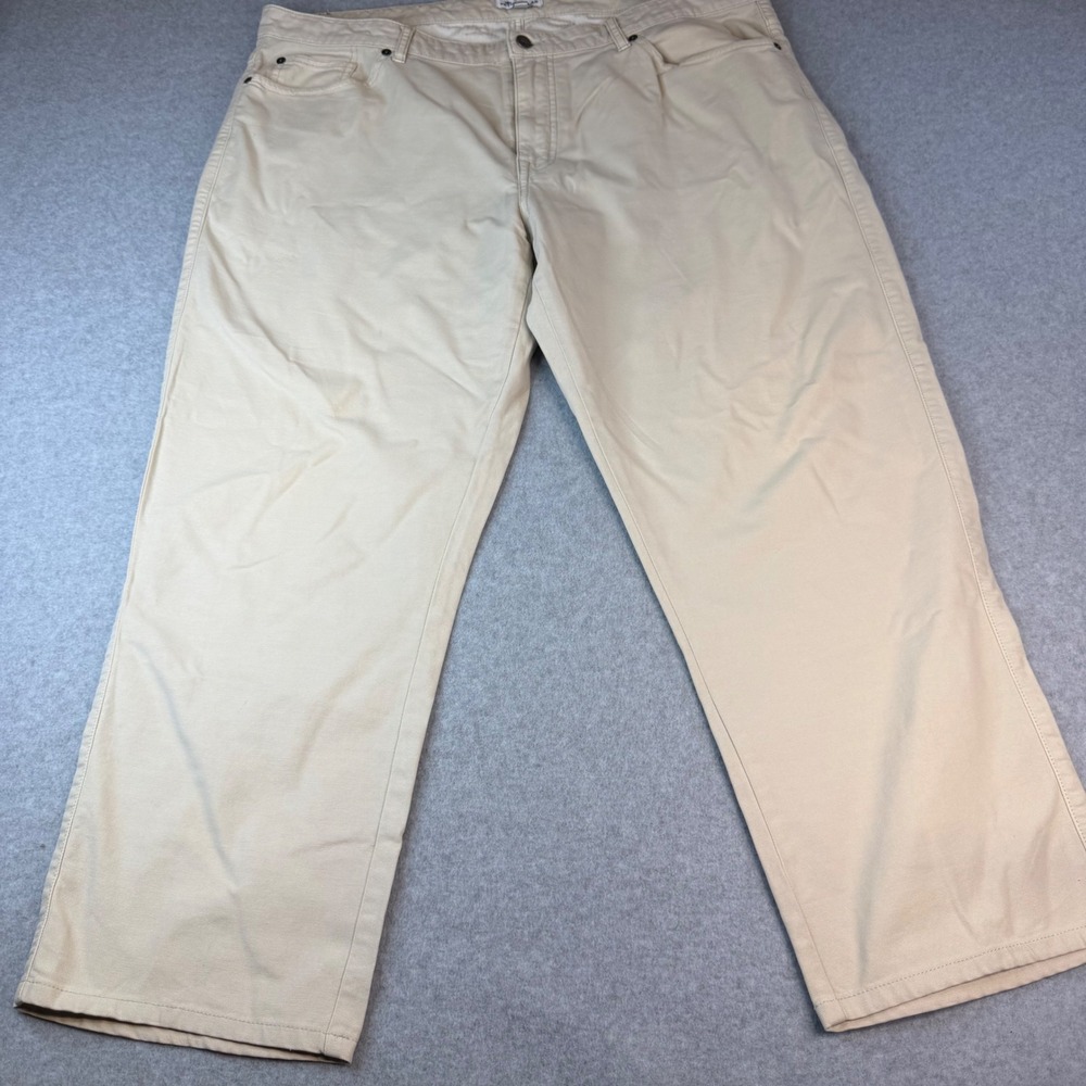Peter Millar Mens Beige Corduroy Five Pocket Pants Size 40 Khaki Straight Leg